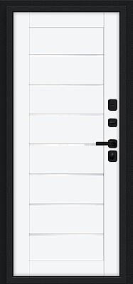 Техно Д2/SBlack (цвет Букле черное/White Silk)