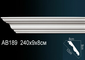Карниз гладкий AB189F