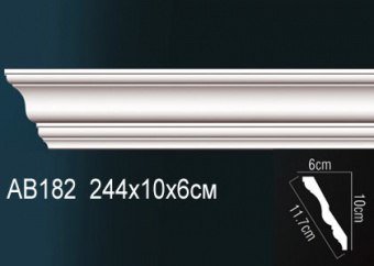 Карниз гладкий AB182