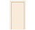 Влагостойкая дверь ПВХ EtaDoor глухая кремовая маятниковая одностворчатая с ПВХ кромкой